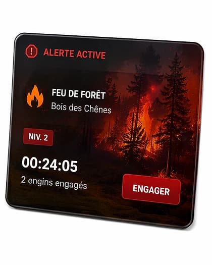Carte alerte active
