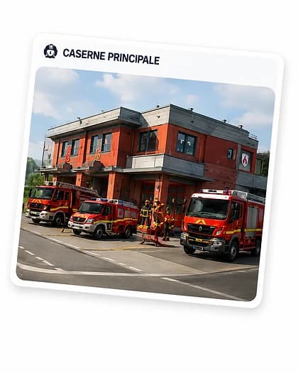 Carte caserne principale